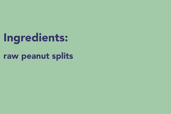 Raw Peanut Splits, 10 lbs.