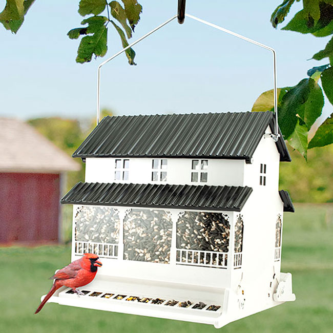 Farmhouse Style Absolute Squirrel Resistant Bird Feeder