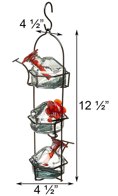 Parasol Lunch Pail Hummingbird Feeder, Clear, 10.5 oz.