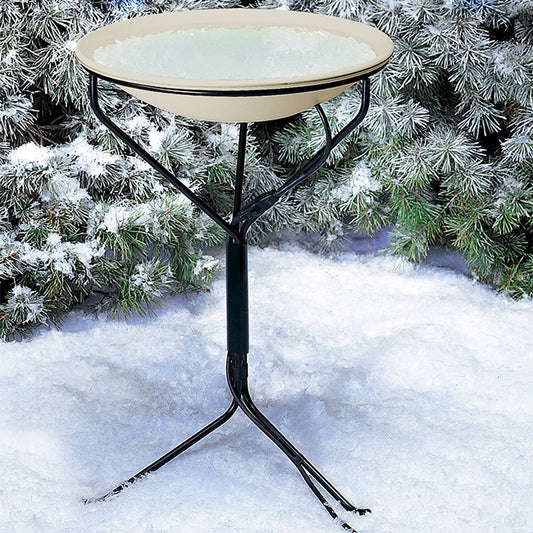 Allied Precision Heated Bird Bath with Metal Stand