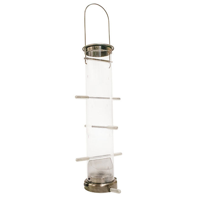 Aspects Thistle Tube Wild Bird Feeder, Medium, Nickel