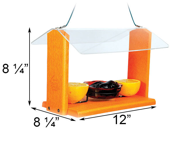 Audubon Recycled Plastic Oriole & Bluebird Feeder