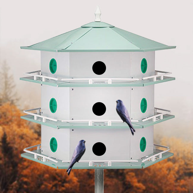 Heath Aluminum Purple Martin - 18 Room