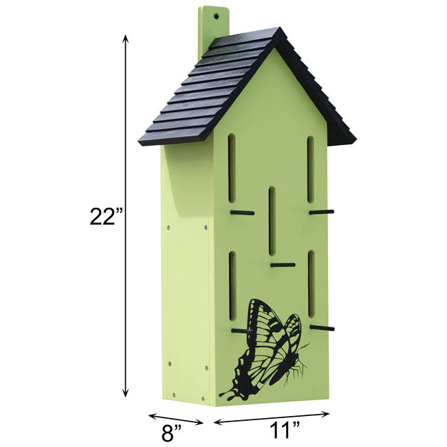 BestNest Classic Butterfly House with Perches, Green