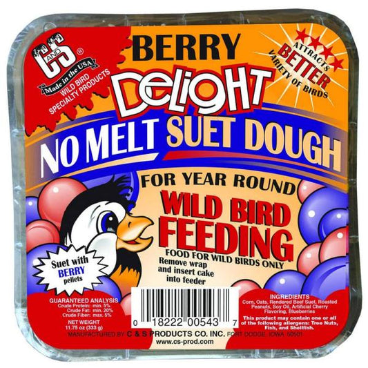 11.75 oz. Berry Delight No Melt Suet Dough 