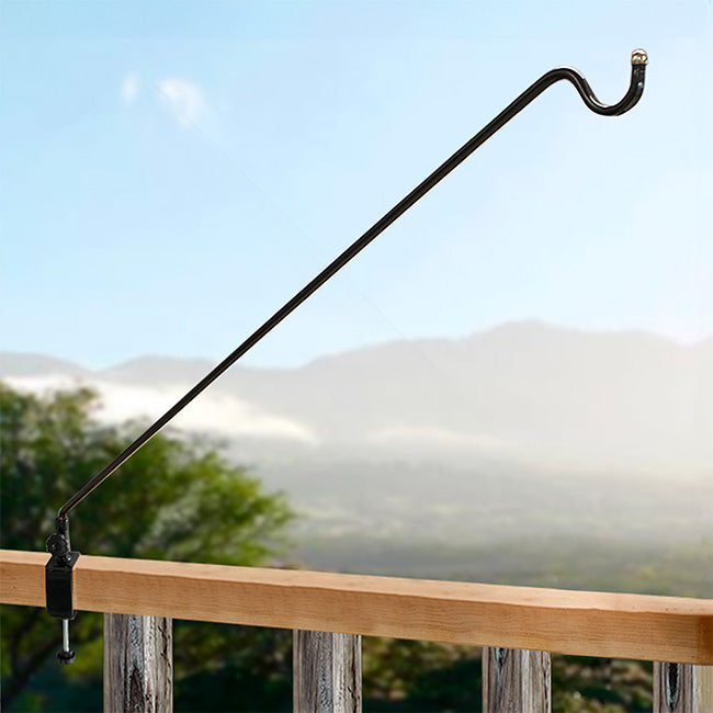 Erva Platinum Capped Swing Arm Deck Hook, Black