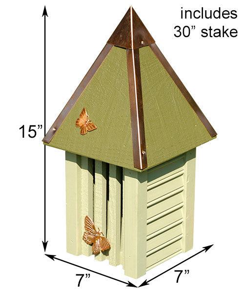 Heartwood Flutterbye House & Pole, Celery