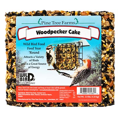 Pine Tree Farms Woodpecker Seed Cake, 2.5 lbs., Pack of 8