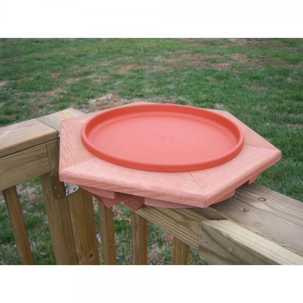 Cedar Heated Deck Bird Bath