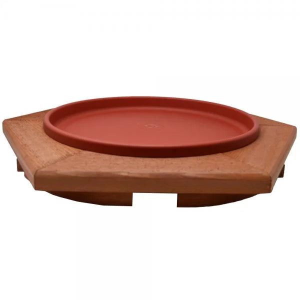 Cedar Heated Deck Bird Bath