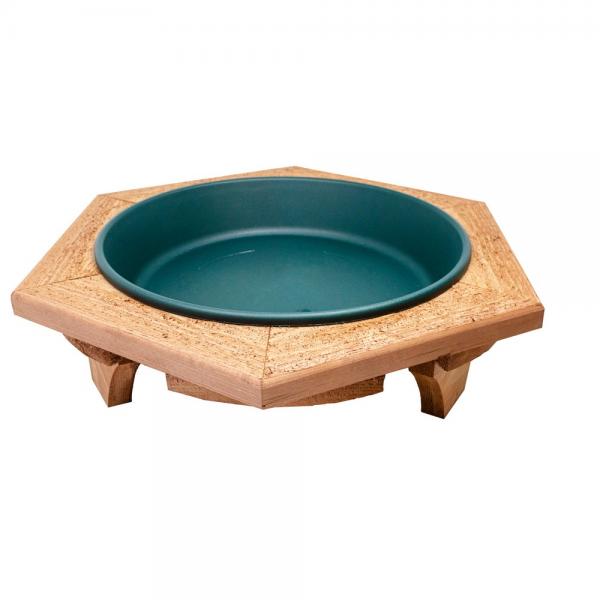 Songbird Essentials Mini Garden Bird Bath Green