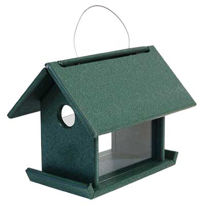 Songbird Essentials Mealworm Feeder, Hunter Green