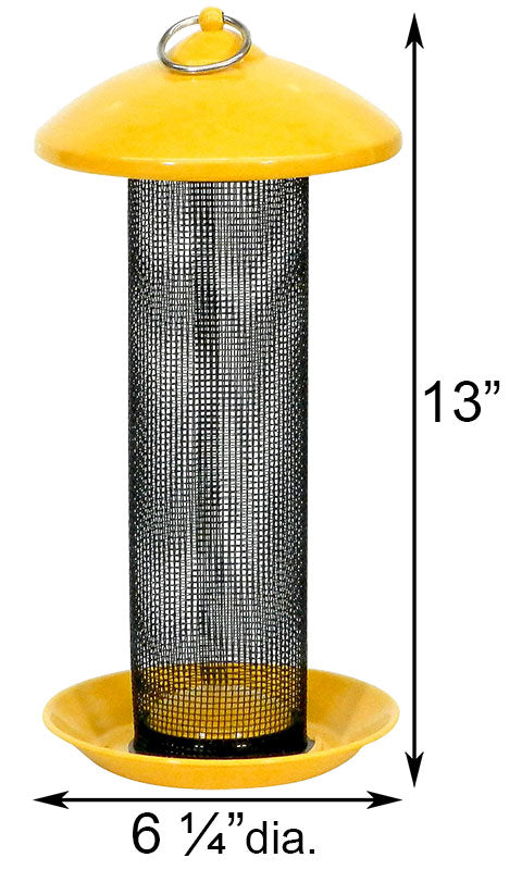 Stokes Finch Screen Mesh Bird Feeder, Yellow