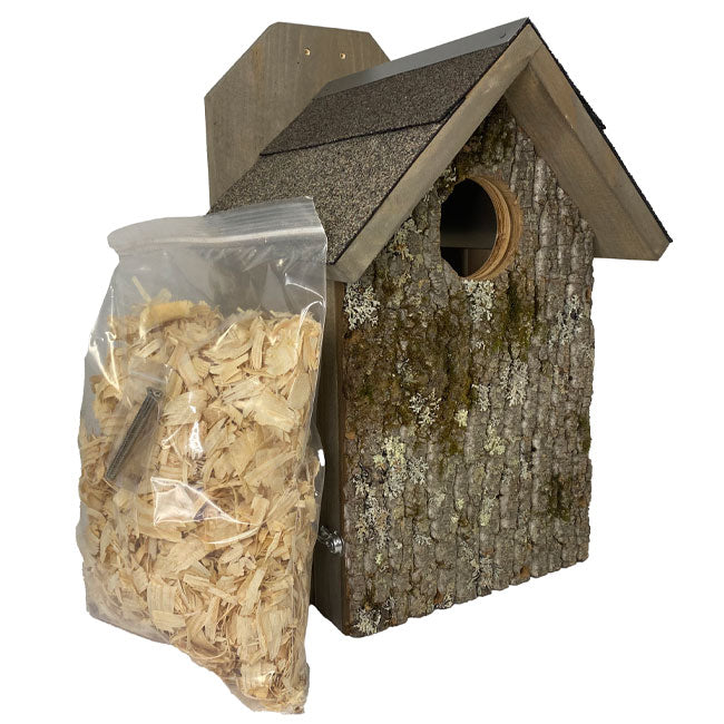 Uncle Dunkel's Bark Clad Screech Owl House