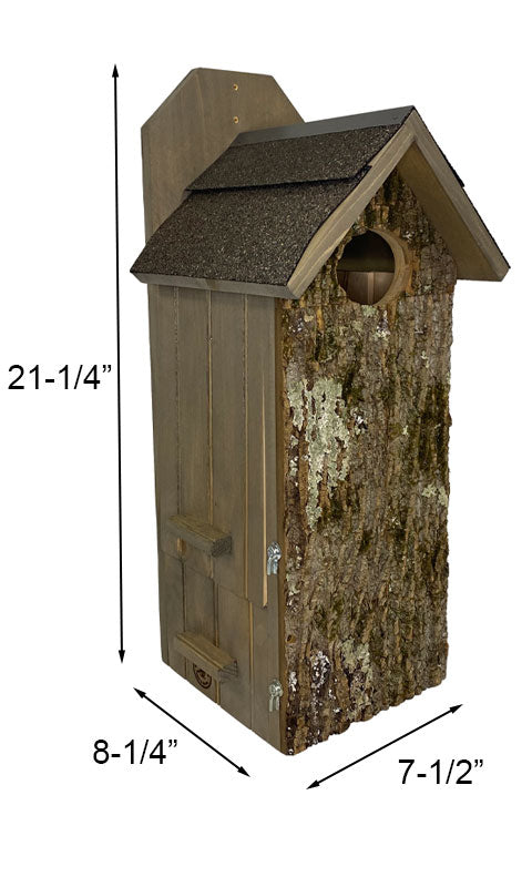 Uncle Dunkel's Bark Clad Wood Duck House