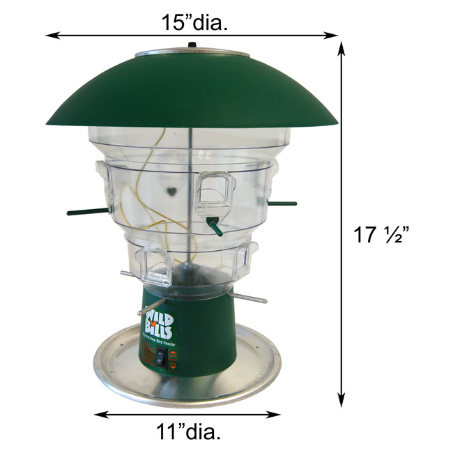 Wild Bills 8-Port Electronic Squirrel Proof Bird Feeder