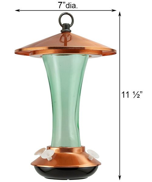 Woodlink Mid-Century Coppertop Hummingbird Feeder