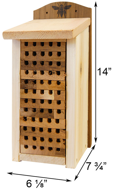 Woodlink Heavy Duty Cedar Mason Bee House, Large