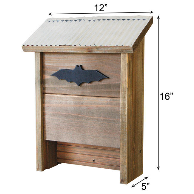 Woodlink Rustic Farmhouse Large Bat House, 25 bats