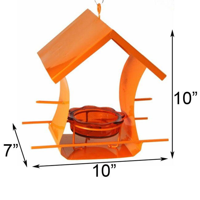 Woodlink Metal Six Station Oriole Feeder, Orange